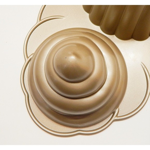 Nordic Ware Heavy Great Cupcake Cake Pan Williams Sonoma 10 Cup Mold Made in USA - Picture 6 of 8